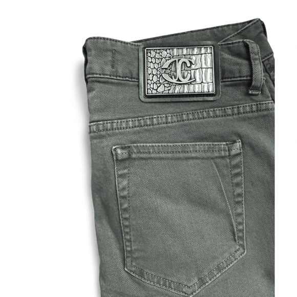 Just Cavalli Stretch Denim Jeans (Olive Green) Size 28 - Picture 6 of 12